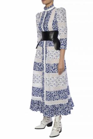 Patterned dress with lace inserts, zdjęcie 2 Patterned dress with lace inserts od Alexander McQueen